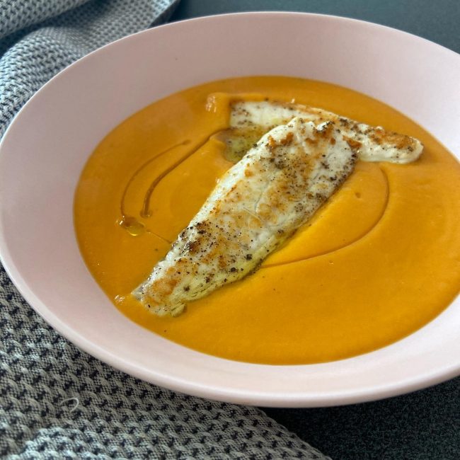 Vellutata di Zucca con Branzino - Dottoressa Giulia Leonori - Pomezia - giulialeonori.it