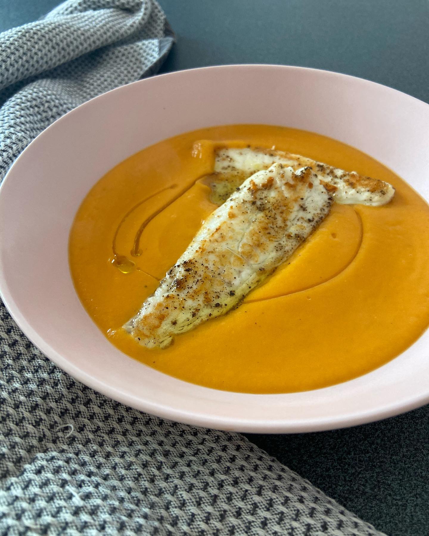 Vellutata di Zucca con Branzino - Dottoressa Giulia Leonori - Pomezia - giulialeonori.it